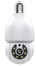 1080p Ptz E27 Socket Bulb Camera 360 Degree Cmos Sensor Network Camera Cctv Security Light Bulb Camera (Option: 2MP-1pc)