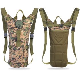Tactical Hydration Pack 3L Water Bladder Adjustable Water Drink Backpack for Hiking Cycling Climbing Running (Option: 2LWaterBagJungle)