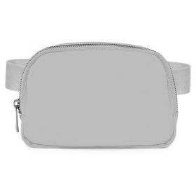 Sport Fanny Pack Unisex Waist Pouch Belt Bag Purse Chest Bag for Outdoor Sport Travel Beach Concerts Travel 20.86in-35.03in Waist Circumference with A (Option: BeltBagGrey)