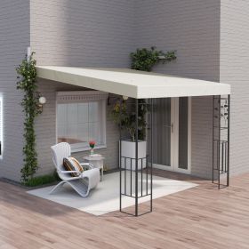 10' x 10' Outdoor Pergola Canopy (Option: Cream White-1200x450x210 mm)