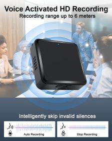 Magnetic Digital Voice Recorder With AI-Triple Noise Reduction,Portable Audio Recorder Compatible With Smart Cell Phone PC Recording Device For L (Option: W13178567)