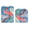 Rocking Chair Cushion 2 Pieces Back Seat Sets with Non-Slip Ties Polyester Fiber Filling Comfortable Cushions and Pads for Indoor Home Office Car