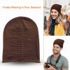 Unisex Knit Beanie Hat Winter Warm Hat Slouchy Baggy Hats Skull Cap 5 Colors